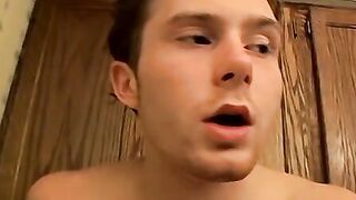 Straight thug talks to the camera while masturbating solo