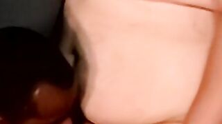 White dick gets sucked off by an amateur black guy here