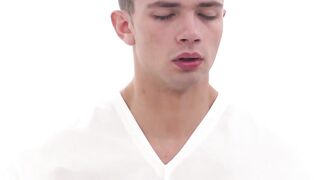 BoyMissionary.com - Handsome Mormon elder asserts his holy claim on a pretty twink's