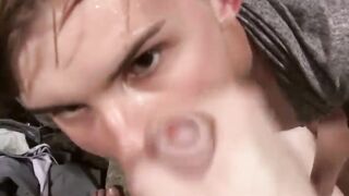 BoyDesire.com - Sexy twink Joe Adams' intense big dick ride and facial cumshot