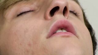 Charming owner of long python toys his sweet tight hole