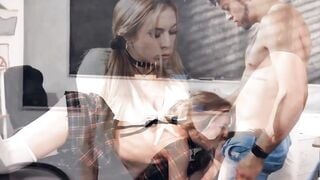ADULT TIME - Driving Students CAN'T STOP FUCKING INSIDE CLASS! Ft Rocky Emerson, Aiden Ashley, AND MORE!