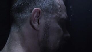 FamilyPornSite.com - Twink's hot glory hole blowjob skills with daddy's cumshot