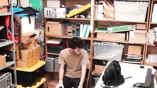 BoyPunish.com - Young shoplifter's sucking and raw fucking by a hung officer's huge c