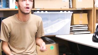 BoyPunish.com - Young shoplifter's sucking and raw fucking by a hung officer's huge c