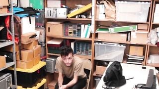 BoyPunish.com - Young shoplifter's sucking and raw fucking by a hung officer's huge c