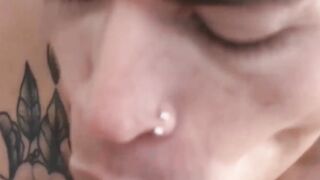 LecheLatinos.com - Cute tattooed and pierced Latino takes a raw, deep fucking