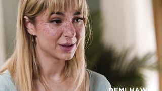 GIRLSWAY - Stacked MILFs Kenzie Taylor & Reagan Foxx Got Sexual With Adorable Step Daughter Demi Hawks