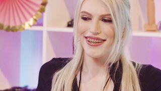 TRANSFIXED - Sensual Bride Tries T-Girl Izzy Wilde's Sex Sex Toys After Being Caught By Lauren Phillips