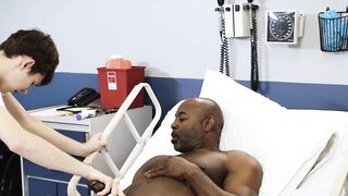 Doctor Dakota Lovell offers his ass to solve stud Aaron Trainers random boners