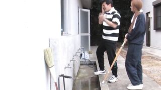 Tiny eastern 18 gangbanging without a condom