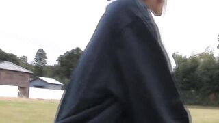 Tiny eastern 18 gangbanging without a condom