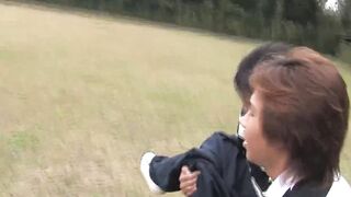 Tiny eastern 18 gangbanging without a condom