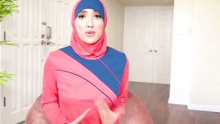 Tall Muslim girl Chloe Amour sucks my dick so well while I record her in POV