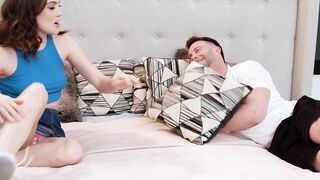 ADULT TIME - Freya Parker Lets Her Dude Best Friend Nailed Her After She's CAUGHT MASTURBATING!
