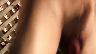 Attractive guy Corey Gunz splatters his hot cum after masturbating
