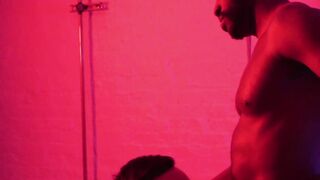 SayUncleNetwork.com - Dominant ebony male unleashes raw fury on petite gay