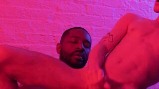 SayUncleNetwork.com - Dominant ebony male unleashes raw fury on petite gay