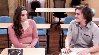 DEVILS VIDEO - Erotic mom Sarah Taylor Guides Her 2 Students Through Their First Three-Way!