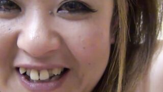 Busty Japanese drilling her pussy with fingers