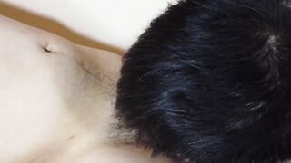 Japanese twink is about to cry as his asshole gets penetrated