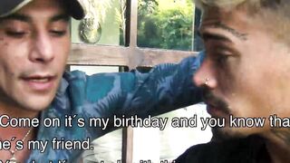 LatinoJuice.com - I skillfuly used my wet tongue to lick and swallow Daves thick long
