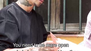 LatinoJuice.com - I skillfuly used my wet tongue to lick and swallow Daves thick long