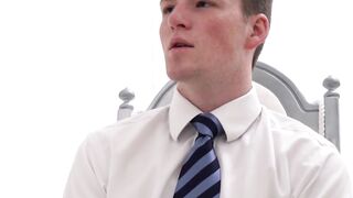 BoyMissionary.com - Young Mormon's devout masturbation while being sanctified with an