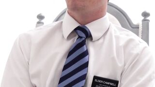 BoyMissionary.com - Young Mormon's devout masturbation while being sanctified with an