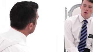 BoyMissionary.com - Young Mormon's devout masturbation while being sanctified with an