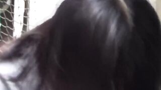 NipponPissTV.com - Filthy Japanese vixens pissing openly outdoors before scat play