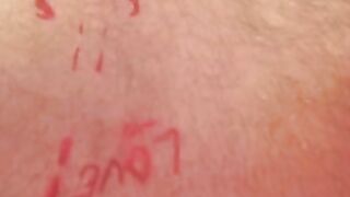 Long haired ginger amateur jerks off his cock solo on cam