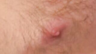 Long haired ginger amateur jerks off his cock solo on cam
