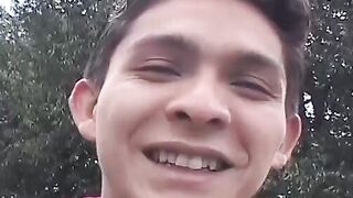 Three horny amateur twinks have a kinky threesome sex