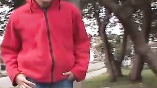 Three horny amateur twinks have a kinky threesome sex