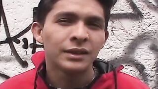 Three horny amateur twinks have a kinky threesome sex