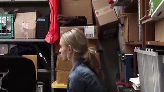 ShopliftersPunished.com - Blonde shoplifter Emma Hixx drilled deep and cum drenched b