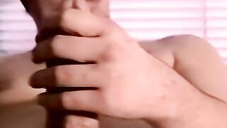 Interracial gay threesome with two mature homosexuals