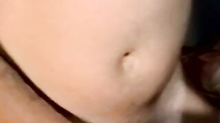 Black dude spreads legs for amateur white guy to cum on him
