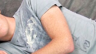 Ginger skinny twink Alan Parish hot solo masturbation