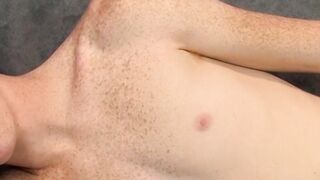 Ginger skinny twink Alan Parish hot solo masturbation