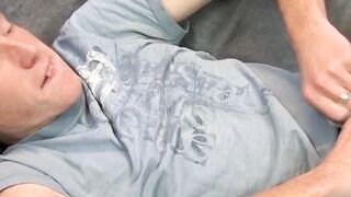 Ginger skinny twink Alan Parish hot solo masturbation