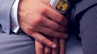 PlayingMen.com - Sexy businessman fucked by slick young partner's relentless pounding