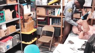 BoyPunish.com - Hot inked thief's raw bareback fucking by a horny officer's massive b