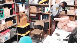 BoyPunish.com - Hot inked thief's raw bareback fucking by a horny officer's massive b