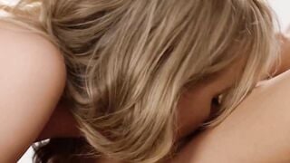 Bored Skinny Blonde Coco Lovelock Passionately Fucks Her Bestie While Waiting For The Laundry