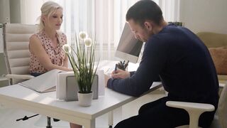 21 SEXTURY - Erotic Blonde Zazie Skymm Fucks With Her Coworker After Pissing On Herself