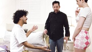 ADULT TIME - Teenage Hoe Jade Valentine Lets Her Cuck boyfriend See Professor Tommy Pistol EAT HER VAGINA!