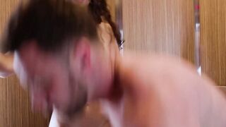 ADULT TIME - Sexsual Exhibitionist Liz Jordan Seduces Stranger Seth Gamble For babe Sex Into Elevator