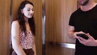 ADULT TIME - Sexsual Exhibitionist Liz Jordan Seduces Stranger Seth Gamble For babe Sex Into Elevator